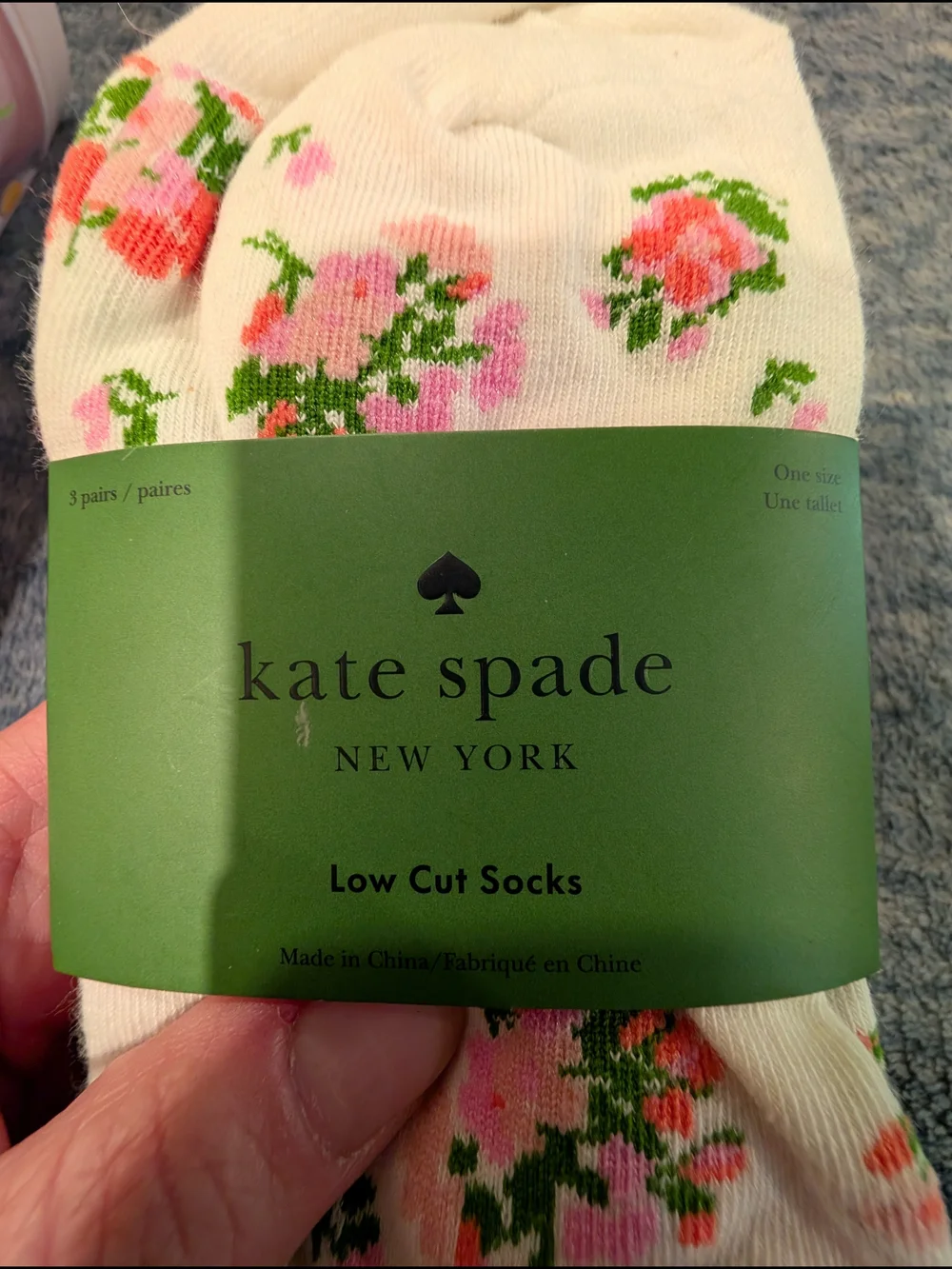 Kate Spade NWT Tumbler And 3-Pack Of Socks